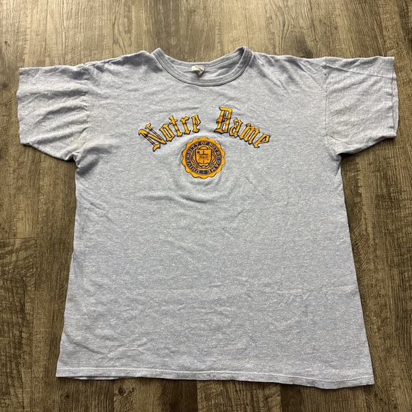 Champion Other - Vintage 80s Champion Notre Dame Logo Graphic T Shirt